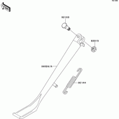 Схема вузла: Stand(s) для Kawasaki VN800 Vulcan 800