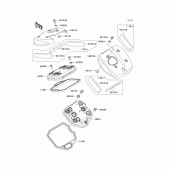 Схема вузла: Клапанна кришка Kawasaki VN900 VN900 Classic