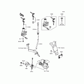 Схема узла: Замок зажигания для Kawasaki KLX150 KLX150L