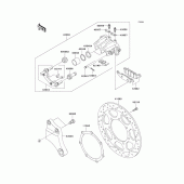 Схема вузла: Заднє гальмо для Kawasaki VN2000 Vulcan 2000 Classic LT