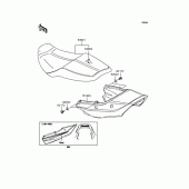 Схема узла: Сиденье для Kawasaki ZR1200 ZRX1200S