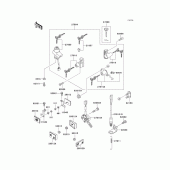 Схема вузла: Ignition switch/locks/reflectors для Kawasaki EX500 GPZ500S
