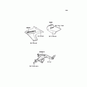 Схема вузла: Decals(Black) для Kawasaki ER650 ER-6N