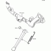 Схема вузла: Stand(s) для Kawasaki VN1500 VN-15
