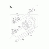 Схема вузла: Transom + tube (Ej650-a2) для Kawasaki EJ650 W650