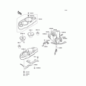Схема узла: Измерительный прибор для Kawasaki ZX1100 Ninja ZX-11