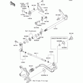 Схема узла: Переключатель передач для Kawasaki ZX1000 Ninja ZX-10R ABS