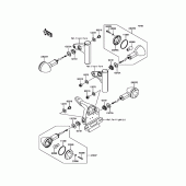Схема вузла: Поворотники для Kawasaki EJ800 W800