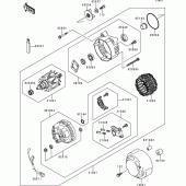 Схема вузла: Генератор для Kawasaki ZR1100 Zephyr 1100