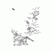Схема вузла: Battery Case для Kawasaki VN1700 Vulcan 1700 Voyager ABS