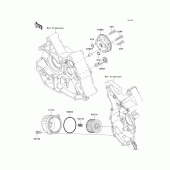 Схема узла: Масляный насос для Kawasaki KLX110 KLX110