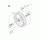 Схема вузла: Front wheel для Kawasaki ZX636 Ninja ZX-6R