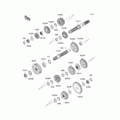 Схема узла: Трансмиссия для Kawasaki VN1700 Vulcan 1700 Voyager