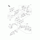 Схема узла: Turn signal для Kawasaki ZX750 Ninja ZX-7