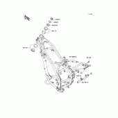 Схема узла: Рама для Kawasaki KLX140 KLX140