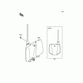 Схема вузла: Аксесуари для Kawasaki KX65