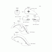 Схема вузла: Decals(red)(e3) для Kawasaki VN800 Vulcan 800 Drifter