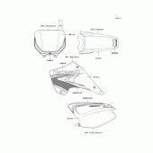 Схема вузла: Decals(green)(r7f/r8f) для Kawasaki KX250/KX252 KX250