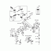 Схема вузла: Замок запалювання (K7F) для Kawasaki BJ250 250TR