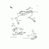 Схема узла: Frame fittings(rear) для Kawasaki ZX600 Ninja ZX-6R