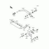Схема узла: Переключатель передач для Kawasaki VN400 Vulcan Classic