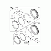 Схема узла: Колеса (Шины) для Kawasaki BJ250 Estrella