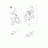 Схема узла: Ступица заднего колеса для Kawasaki KLX650 KLX650