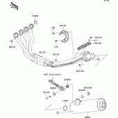 Схема узла: Выхлопная система (s) для Kawasaki ZX1200 Ninja ZX-12R