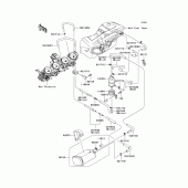 Схема вузла: Fuel evaporative system (Ca) для Kawasaki ZX1400 Ninja ZX-14