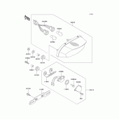 Схема вузла: Taillight(s) для Kawasaki ZX1100 GPZ1100