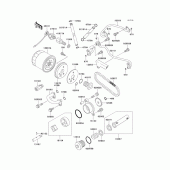 Схема вузла: Масляний насос & Масляний фільтр для Kawasaki VN800 Vulcan 800 Classic