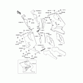 Схема вузла: Cowling lowers(1/2)(zx1100-d2) для Kawasaki ZX1100 Ninja ZX-11