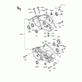 Схема узла: Картер двигателя для Kawasaki KX100