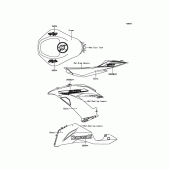 Схема вузла: Decals(Green) для Kawasaki ZX636 Ninja ZX-6R 30th Anniversary Edition