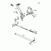 Схема узла: Лапка тормоза для Kawasaki EX400 GPZ400S