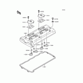 Схема узла: Клапанная крышка для Kawasaki ZR1200 ZRX1200R