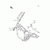 Схема вузла: Рама для Kawasaki ZR1100 Zephyr 1100