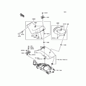 Схема узла: Сиденье для Kawasaki EN650 Vulcan S Café ABS