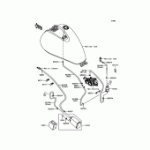 Схема вузла: Fuel Evaporative System(CA) для Kawasaki VN900 Vulcan 900 Classic