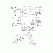 Схема узла: Замок зажигания для Kawasaki ER400 ER-4N