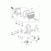 Схема вузла: Taillight(s) для Kawasaki KZ1000 Police