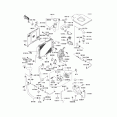 Схема узла: Радиатор (1/2) для Kawasaki KLE250 Anhelo