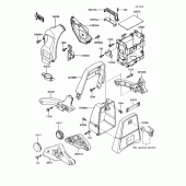 Схема узла: Батарейный отсек для Kawasaki VN750 Vulcan 750