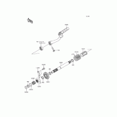 Схема вузла: Механізм кік стартера для Kawasaki KLX110 KLX110L