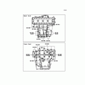 Схема узла: Болты картера двигателя для Kawasaki ZG1400 1400GTR ABS