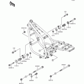 Схема вузла: Frame fitting для Kawasaki ZR750 Zephyr