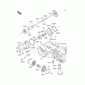 Схема узла: Масляный насос для Kawasaki ZR750 Z750