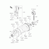 Схема вузла: Колінчастий вал для Kawasaki ZR1200 ZRX1200 DAEG