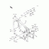 Схема узла: Крепление двигателя для Kawasaki VN900 VN900 Classic