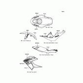 Схема вузла: Decals(Green) для Kawasaki BR250 Z250SL ABS